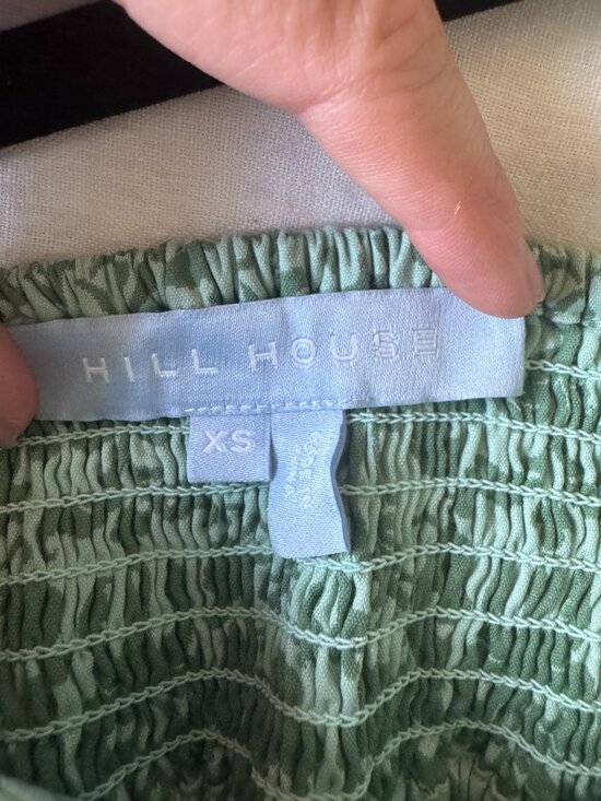 Hill House Cher Dress Jacquard Green XS | Nap Dress Style | Retail $150 - Picture 9 of 9